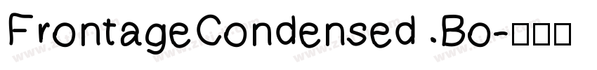 FrontageCondensed Bo字体转换